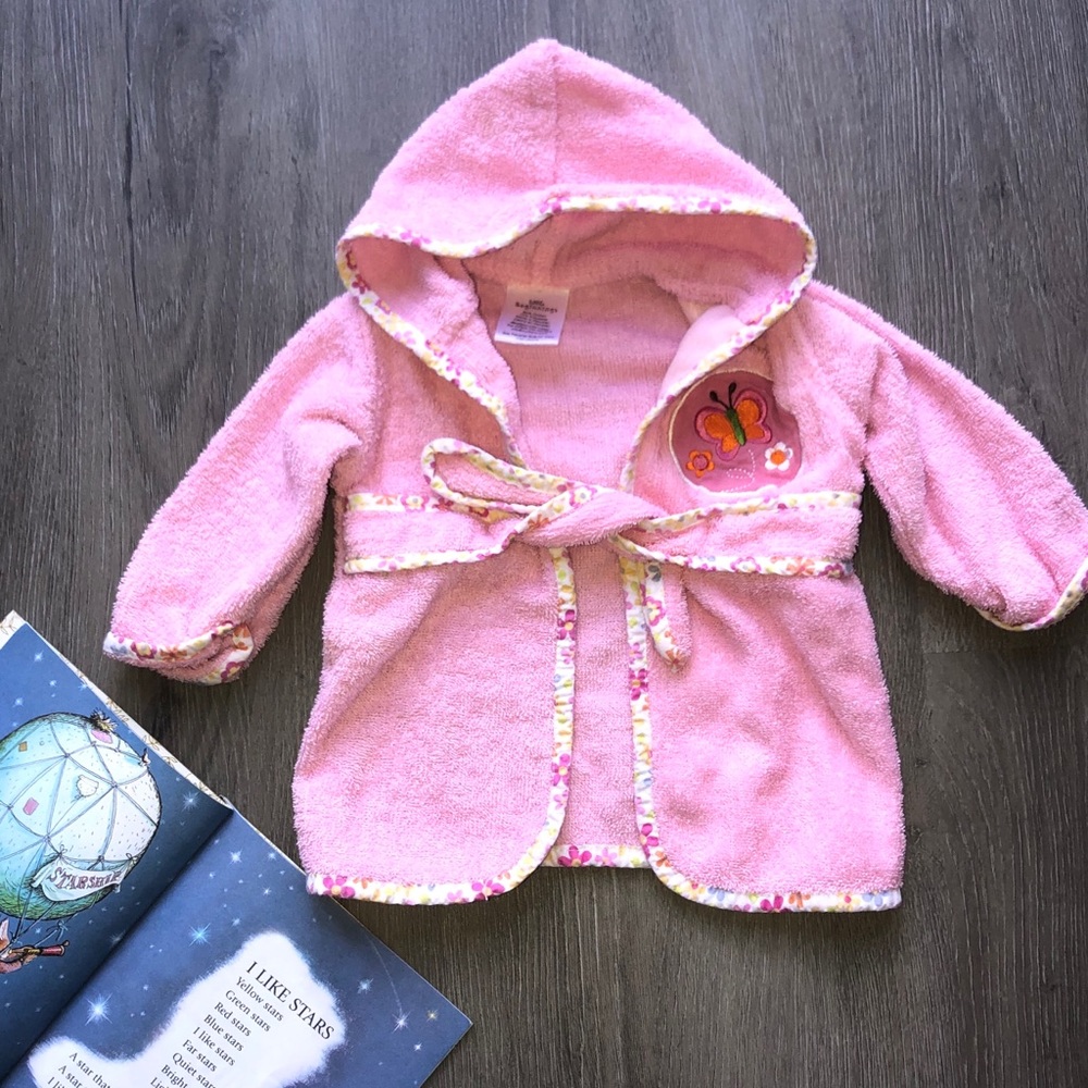 Little Beginnings Baby Robe Sz 0-12 Months Infant girl Pink Baby Gift Newborn